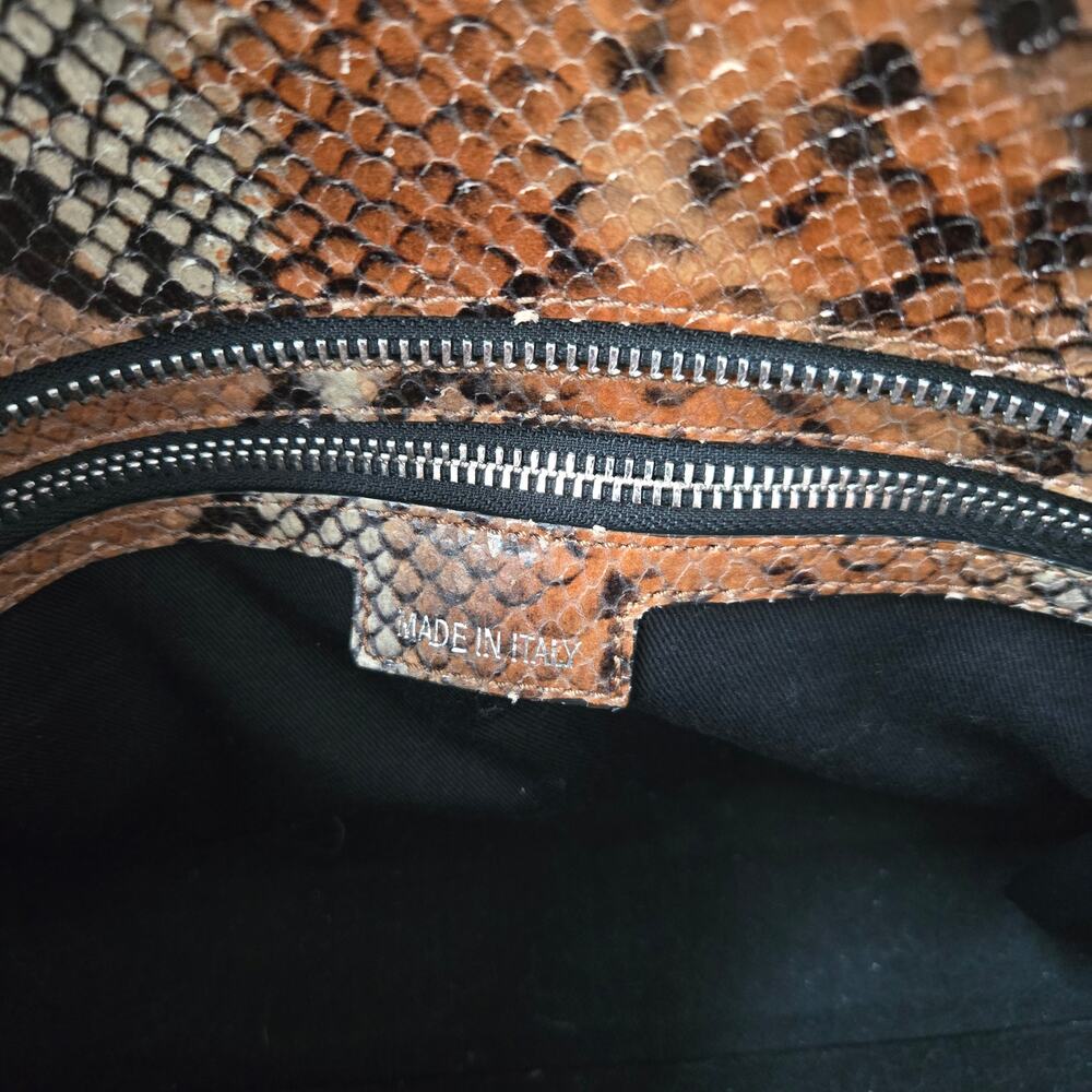 Zadig & Voltaire Candid Medium Zip Wild Cognac Black Bag Brown Handbag Crossbody - Picture 8 of 10